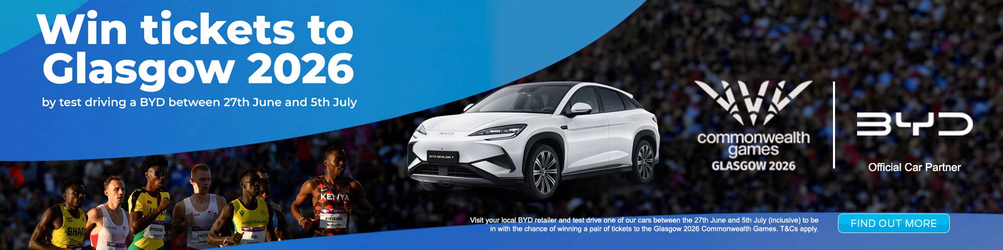  Test drive to win Commonwealth games tickets