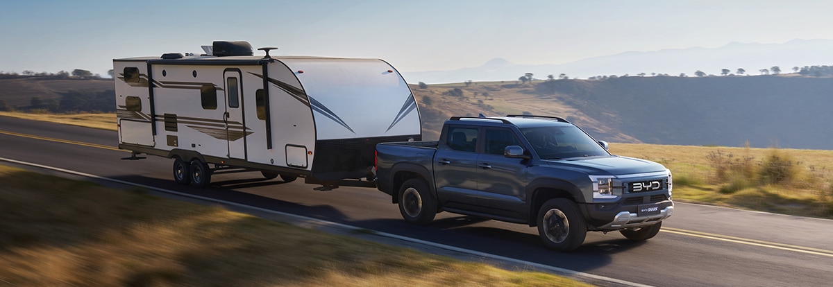 BYD Shark Towing Caravan
