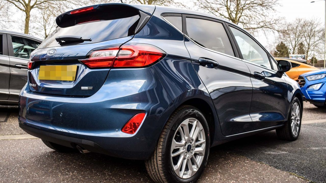 New Ford Fiesta rear view