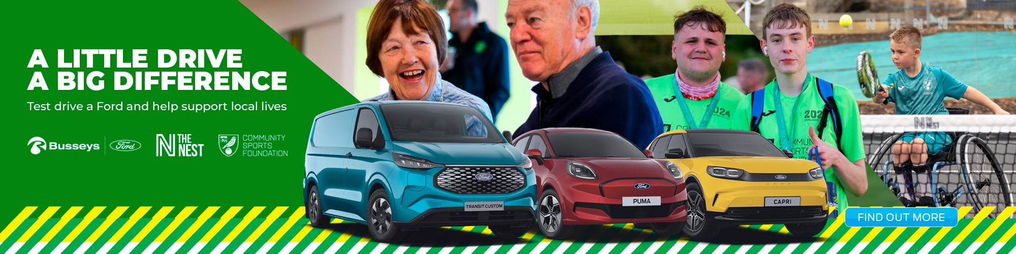 Test drive for a good cause. Drive for your community. 