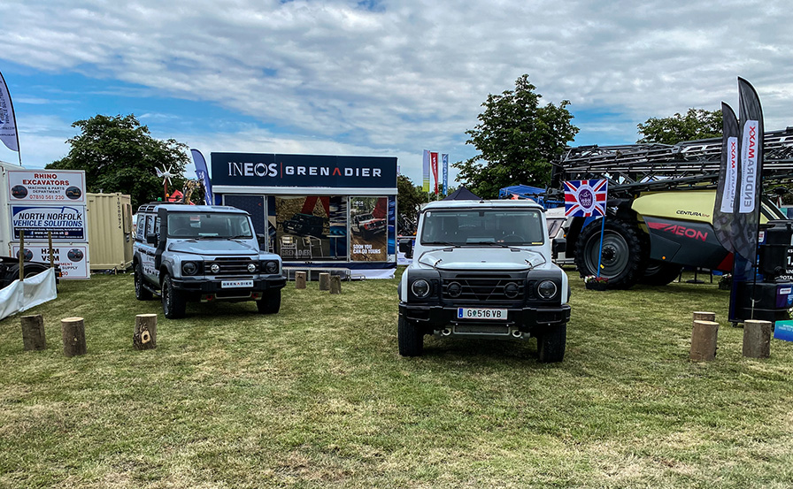 Busseys at the Suffolk show with the Ineos Grenadier