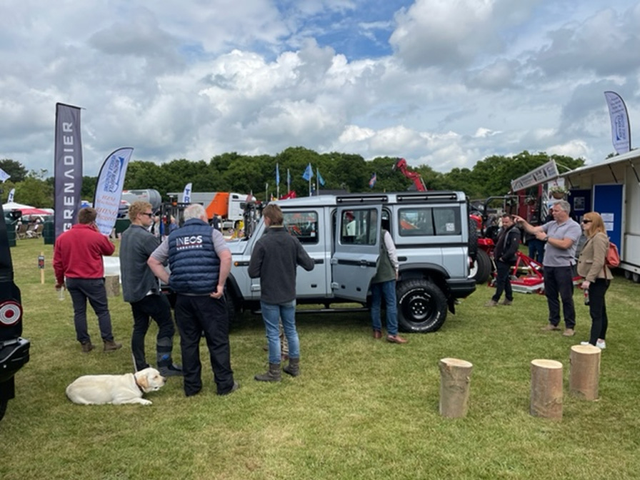 Busseys at the Suffolk show with the Ineos Grenadier