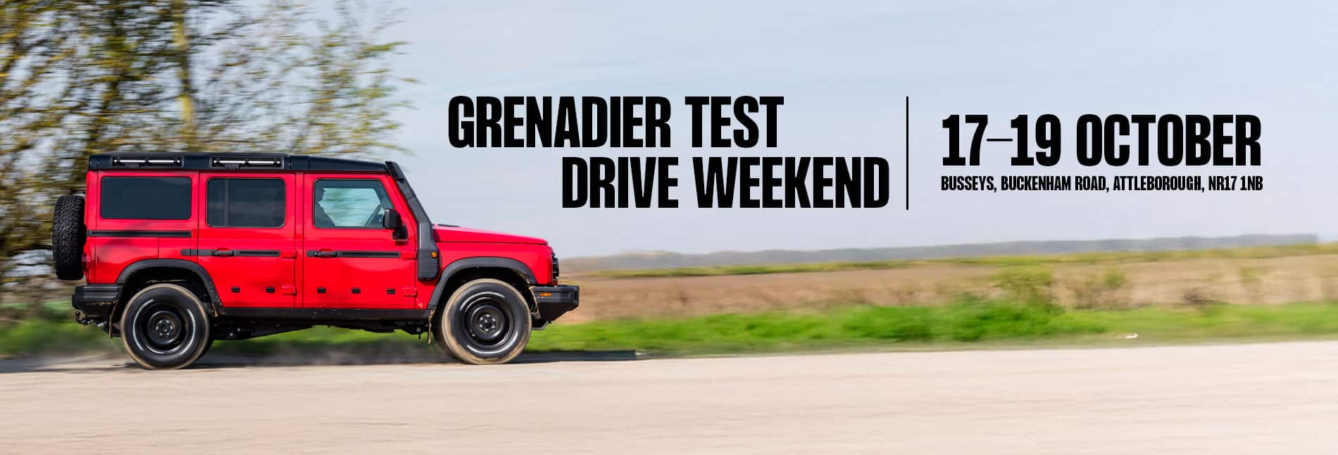 Ineos Test Drive Weekend