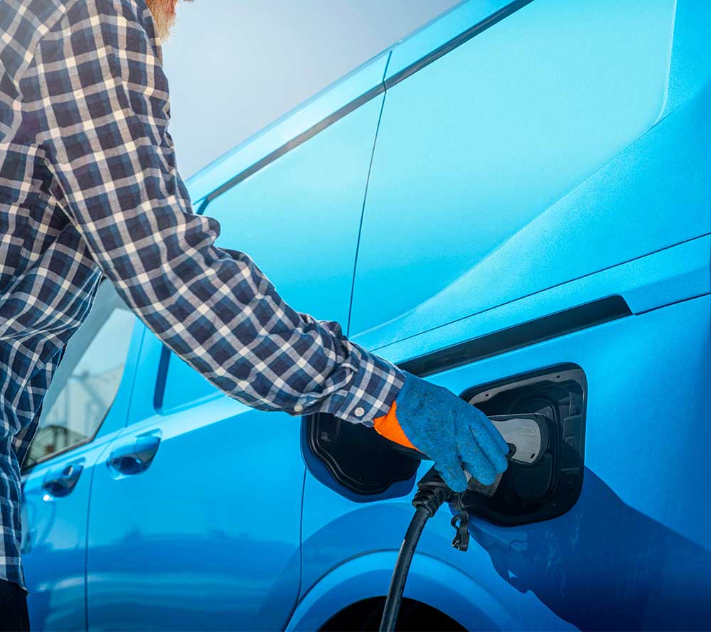 Ford Pro Power Promise E-Transit Courier Charging