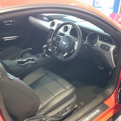 Ford Mustang interior at our showroom