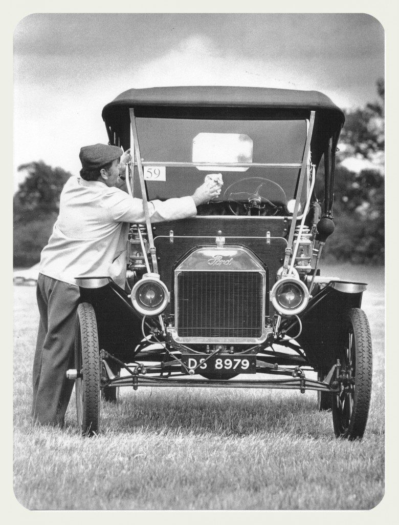 And finally... A stunning close up shot of the original Ford Model T being cleaned.