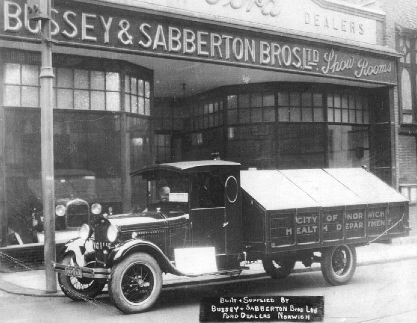 Throw back to the 1930s at Palace Street Busseys Ford and Peugeot Norfolk