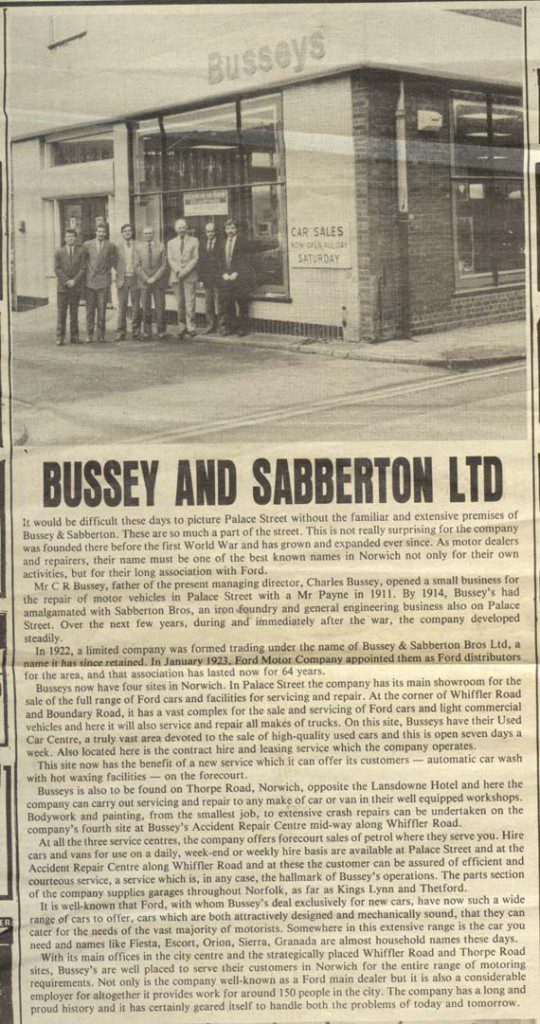busseys history