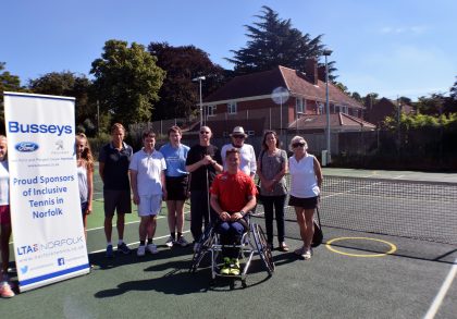 Our sponsorship with the Norfolk Lawn Tennis Association!