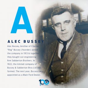 A-Z of Busseys: A - Alec Bussey