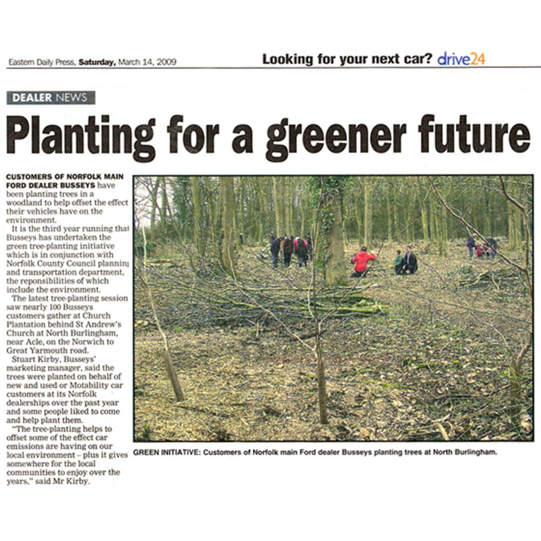An article about our tree plant initiative in the EDP