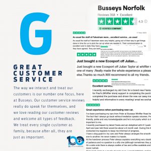 A-Z of Busseys: G - Great Customer Service