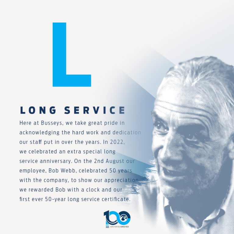 A-Z of Busseys: L - Long Service