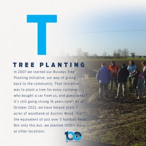 A-Z of Busseys: T - Tree Planting